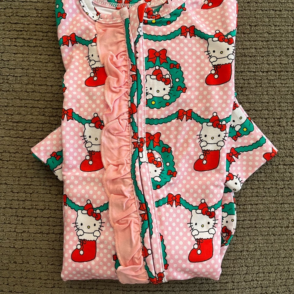 Hello Kitty Pink Kids Pajamas